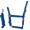 HORSEMATE NYLON HALTER & LEAD ROPE SET